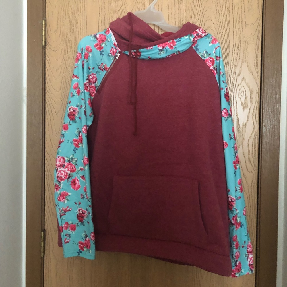 Double hooded sweatshirt